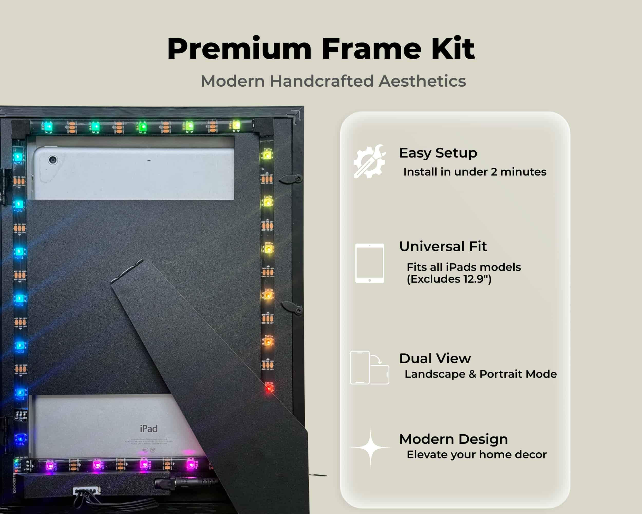 iFramix: Smart Frame Kit for Idle iPads – RevivePad